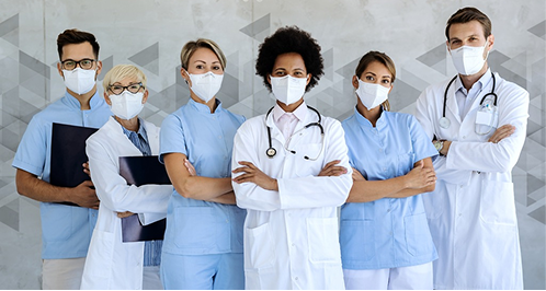 Equipe multidisciplinar da área da saúde